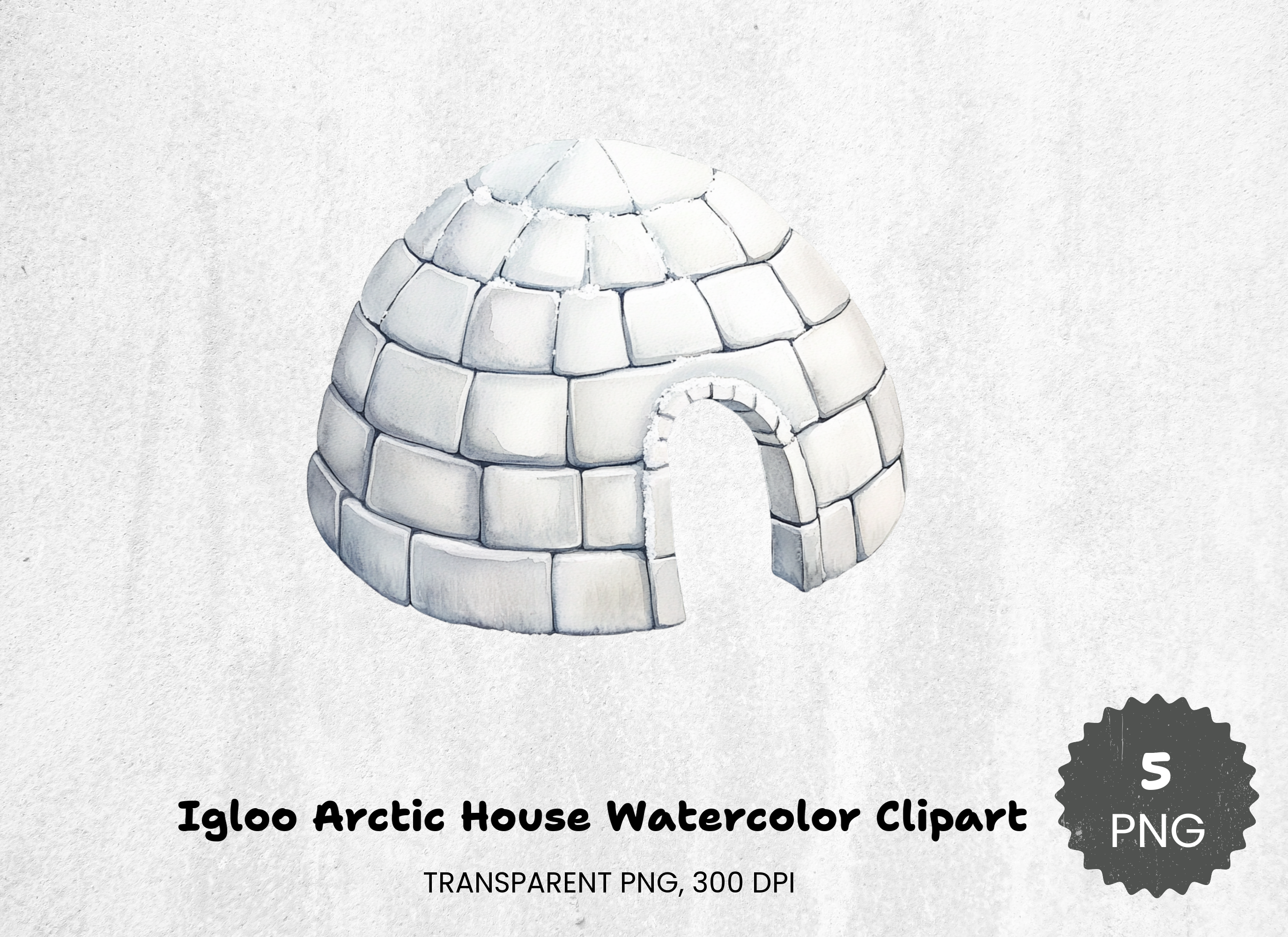 Igloo Arctic House Clipart Bundle