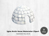 Igloo Arctic House Clipart Bundle