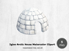 Igloo Arctic House Clipart Bundle