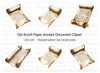 Ancient Scroll Clipart Bundle