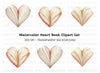 Open Heart Book Clipart Bundle
