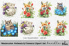 Animals and Flowers Clipart Bundle