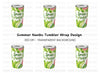 Summer Vibes Tumbler Clipart Bundle