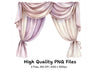 Elegant Curtain Clipart Bundle
