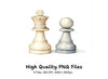 Diverse Chess Pieces Clipart Bundle