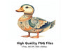 Ornate Patterned Duck Clipart Bundle