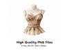 Vintage Mannequin Torso Clipart Bundle