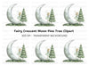 Fairy on Crescent Moon Clipart Bundle