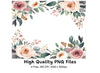 Floral Wreaths Corners Clipart Bundle