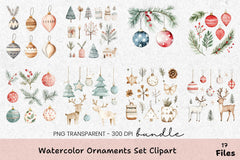 Ornaments Set Clipart Bundle - CraftNest - Digital Crafting and Art