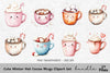 Cute Christmas Mugs Clipart Bundle