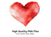 Red Hearts Clipart Bundle