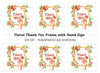 Thank You Floral Frame Clipart Bundle