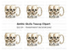 Skull Halloween Decor Clipart Bundle