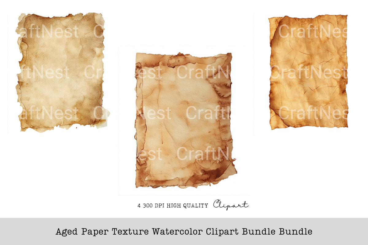 Aged Texture Clipart Bundle