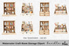 Craft Room Storage Clipart Bundle