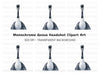Striking Crane Head Clipart Bundle