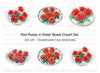 Red Roses Floating Clipart Bundle