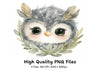 Cute Owl Clipart Bundle