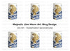 Dynamic Lion in Waves Clipart Bundle