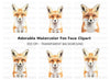 Adorable Fox Faces Clipart Bundle