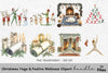 Christmas Yoga Meditation Clipart Bundle