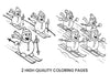 Snowman Skiing Adventure Coloring Books