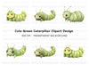 Adorable Caterpillar Clipart Bundle