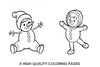 Happy Snowmen Winter Fun Coloring Books