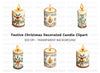 Christmas Candle Clipart Bundle