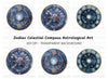 Celestial Zodiac Compass Clipart Bundle