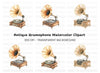 Vintage Gramophone Clipart Bundle