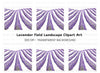 Lavender Field Clipart Bundle