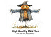 Cute Scarecrow Halloween Clipart Bundle