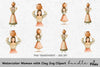 Clay Jug Woman Clipart Bundle