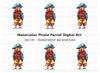 Pirate Parrot Clipart Bundle