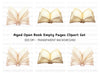 Open Vintage Books Clipart Bundle