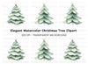 Christmas Tree Clipart Bundle