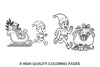 Christmas Elf Sleigh Fun Coloring Books