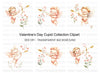 Happy Cupid Floral Elements Clipart Bundle