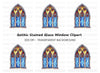 Stained Glass Window Clipart Bundle