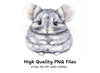 Cute Chinchilla Clipart Bundle
