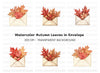 Autumn Leaves Envelopes Clipart Bundle