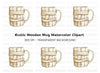 Rustic Wooden Clipart Bundle