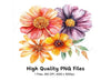 Floral Bouquet Clipart Bundle