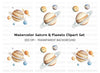 Solar System Planets Clipart Bundle