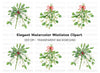 Festive Mistletoe Clipart Bundle