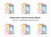 Colorful House Clipart Bundle