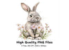 Cute Easter Bunny Clipart Bundle