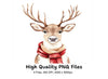 Reindeer With Scarves Clipart Bundle